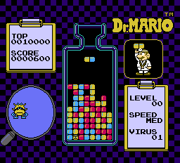 Dr.マリオプレイ画面