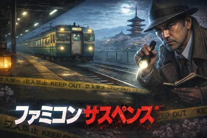 グラフィックが向上したSFCの推理アドベンチャーのバナー