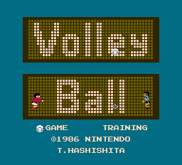 任天堂バレーボールタイトル画面