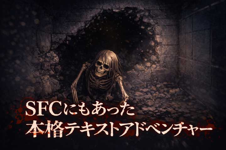 グラフィックが向上したSFCの推理アドベンチャーのバナー