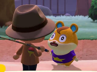 ハムスケの驚き顔画像。くりくりなおめ目がキュートです。