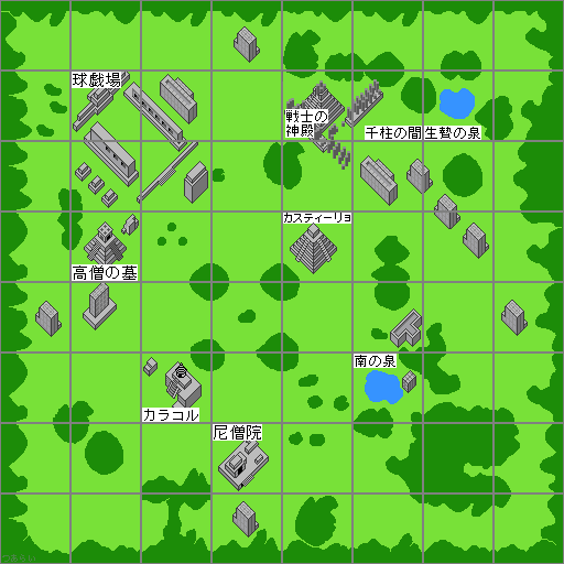 文明好きにはたまらないゲーム「太陽の神殿」のゲームマップ